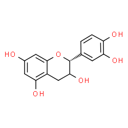 ChemSpider 2D Image | (2R)-2-(3,4-Dihydroxyphenyl)-3,5,7-chromanetriol | C15H14O6
