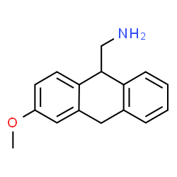 ChemSpider 2D Image | 1-(3-Methoxy-9,10-dihydro-9-anthracenyl)methanamine | C16H17NO