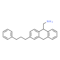 ChemSpider 2D Image | 1-[3-(3-Phenylpropyl)-9,10-dihydro-9-anthracenyl]methanamine | C24H25N