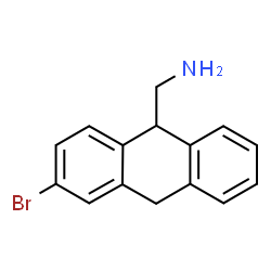 ChemSpider 2D Image | 1-(3-Bromo-9,10-dihydro-9-anthracenyl)methanamine | C15H14BrN