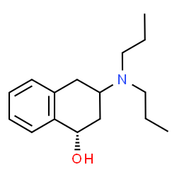 ChemSpider 2D Image | (1S)-3-(Dipropylamino)-1,2,3,4-tetrahydro-1-naphthalenol | C16H25NO