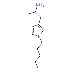 ChemSpider 2D Image | 1-(1-Pentyl-1H-pyrrol-3-yl)-2-propanamine | C12H22N2