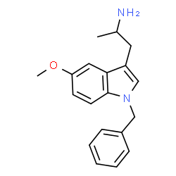 ChemSpider 2D Image | 1-(1-Benzyl-5-methoxy-1H-indol-3-yl)-2-propanamine | C19H22N2O