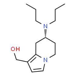 ChemSpider 2D Image | [(7R)-7-(Dipropylamino)-5,6,7,8-tetrahydro-1-indolizinyl]methanol | C15H26N2O