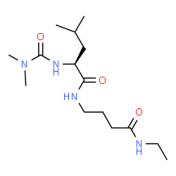 ChemSpider 2D Image | N~2~-(Dimethylcarbamoyl)-N-[4-(ethylamino)-4-oxobutyl]-L-leucinamide | C15H30N4O3