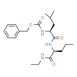 ChemSpider 2D Image | N-[(Benzyloxy)carbonyl]-L-leucyl-N-ethyl-L-norvalinamide | C21H33N3O4