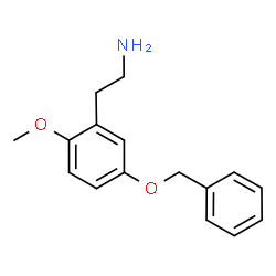 ChemSpider 2D Image | 2-[5-(Benzyloxy)-2-methoxyphenyl]ethanamine | C16H19NO2
