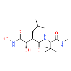 ChemSpider 2D Image | (2S,3R)-N~4~-[3,3-Dimethyl-1-(methylamino)-1-oxo-2-butanyl]-N~1~,2-dihydroxy-3-isobutylsuccinamide | C15H29N3O5