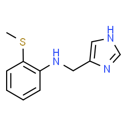 ChemSpider 2D Image | N-(1H-Imidazol-4-ylmethyl)-2-(methylsulfanyl)aniline | C11H13N3S