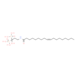 ChemSpider 2D Image | {1-Hydroxy-3-[(9Z)-9-octadecenoylamino]-1,1-propanediyl}bis(phosphonic acid) | C21H43NO8P2