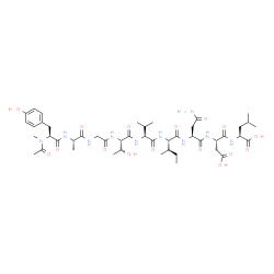ChemSpider 2D Image | N-Acetyl-N-methyl-L-tyrosyl-L-alanylglycyl-L-threonyl-L-valyl-L-alloisoleucyl-L-asparaginyl-L-alpha-aspartyl-L-leucine | C46H72N10O16