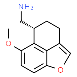 ChemSpider 2D Image | 1-[(5R)-6-Methoxy-4,5-dihydro-3H-naphtho[1,8-bc]furan-5-yl]methanamine | C13H15NO2
