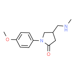 ChemSpider 2D Image | 1-(4-Methoxyphenyl)-4-[(methylamino)methyl]-2-pyrrolidinone | C13H18N2O2