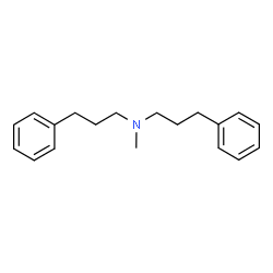 ChemSpider 2D Image | N-Methyl-3-phenyl-N-(3-phenylpropyl)-1-propanamine | C19H25N