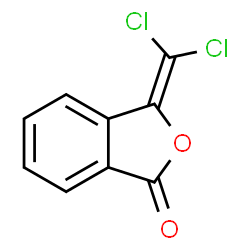 ChemSpider 2D Image | 3-(Dichloromethylene)-2-benzofuran-1(3H)-one | C9H4Cl2O2