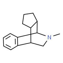 ChemSpider 2D Image | 14-Methyl-14-azatetracyclo[6.5.2.0~2,7~.0~9,13~]pentadeca-2,4,6-triene | C15H19N