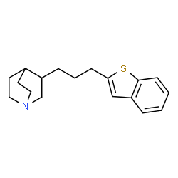 ChemSpider 2D Image | 3-[3-(1-Benzothiophen-2-yl)propyl]quinuclidine | C18H23NS
