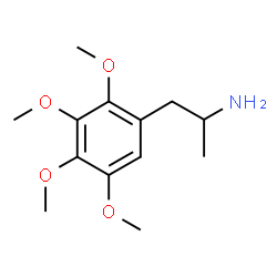 ChemSpider 2D Image | 1-(2,3,4,5-Tetramethoxyphenyl)-2-propanamine | C13H21NO4