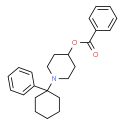 ChemSpider 2D Image | 1-(1-Phenylcyclohexyl)-4-piperidinyl benzoate | C24H29NO2