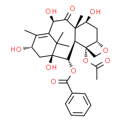 ChemSpider 2D Image | (2alpha,5alpha,7beta,10beta,13alpha)-4-Acetoxy-1,7,10,13-tetrahydroxy-9-oxo-5,20-epoxytax-11-en-2-yl benzoate | C29H36O10