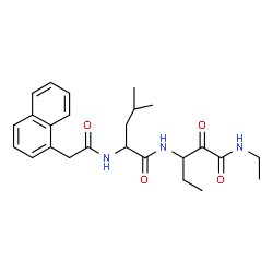 ChemSpider 2D Image | N-[1-(Ethylamino)-1,2-dioxo-3-pentanyl]-N~2~-(1-naphthylacetyl)leucinamide | C25H33N3O4