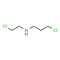 ChemSpider 2D Image | 3-Chloro-N-(2-chloroethyl)-1-propanamine | C5H11Cl2N