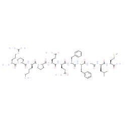 ChemSpider 2D Image | D-Arginyl-D-prolyl-D-lysyl-L-prolyl-L-glutaminyl-D-glutaminyl-D-phenylalanyl-L-phenylalanylglycyl-D-leucyl-L-methioninamide | C63H98N18O13S
