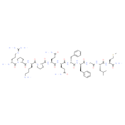 ChemSpider 2D Image | D-Arginyl-D-prolyl-D-lysyl-L-prolyl-L-glutaminyl-D-glutaminyl-D-phenylalanyl-D-phenylalanylglycyl-L-leucyl-L-methioninamide | C63H98N18O13S