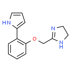 ChemSpider 2D Image | 2-{[2-(1H-Pyrrol-2-yl)phenoxy]methyl}-4,5-dihydro-1H-imidazole | C14H15N3O