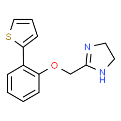 ChemSpider 2D Image | 2-{[2-(2-Thienyl)phenoxy]methyl}-4,5-dihydro-1H-imidazole | C14H14N2OS