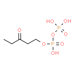 ChemSpider 2D Image | 3-Oxopentyl trihydrogen diphosphate | C5H12O8P2