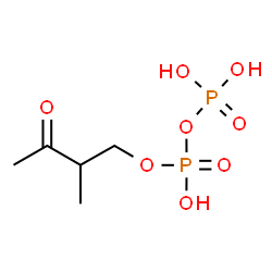 ChemSpider 2D Image | 2-Methyl-3-oxobutyl trihydrogen diphosphate | C5H12O8P2