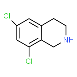 ChemSpider 2D Image | 6,8-Dichloro-1,2,3,4-tetrahydroisoquinoline | C9H9Cl2N