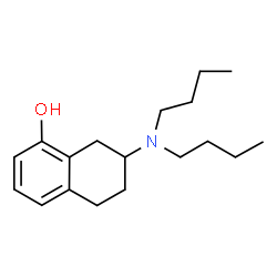 ChemSpider 2D Image | 7-(Dibutylamino)-5,6,7,8-tetrahydro-1-naphthalenol | C18H29NO