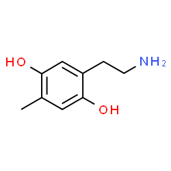 ChemSpider 2D Image | 2-(2-Aminoethyl)-5-methyl-1,4-benzenediol | C9H13NO2