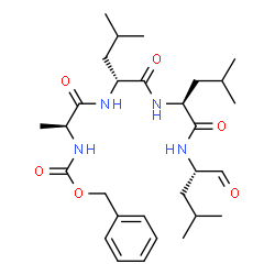 ChemSpider 2D Image | N-[(Benzyloxy)carbonyl]-L-alanyl-D-leucyl-N-[(2S)-4-methyl-1-oxo-2-pentanyl]-L-leucinamide | C29H46N4O6