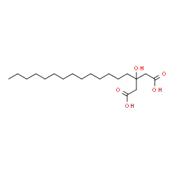 ChemSpider 2D Image | 3-Hydroxy-3-tetradecylpentanedioic acid | C19H36O5