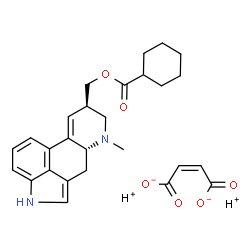 ChemSpider 2D Image | O-(cyclohexanecarbonyl)lysergol maleate | C27H32N2O6