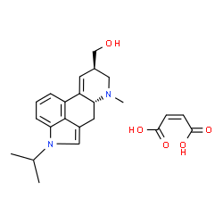 ChemSpider 2D Image | [(8beta)-1-Isopropyl-6-methyl-9,10-didehydroergolin-8-yl]methanol (2Z)-2-butenedioate (1:1) | C23H28N2O5