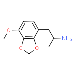 ChemSpider 2D Image | 1-(7-Methoxy-1,3-benzodioxol-4-yl)-2-propanamine | C11H15NO3