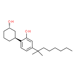 ChemSpider 2D Image | 2-[(1S,3S)-3-Hydroxycyclohexyl]-5-(2-methyl-2-octanyl)phenol | C21H34O2