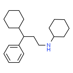 ChemSpider 2D Image | N-(3-Cyclohexyl-3-phenylpropyl)cyclohexanamine | C21H33N