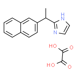 ChemSpider 2D Image | 2-[1-(2-Naphthyl)ethyl]-1H-imidazole ethanedioate (1:1) | C17H16N2O4