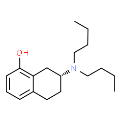 ChemSpider 2D Image | (7R)-7-(Dibutylamino)-5,6,7,8-tetrahydro-1-naphthalenol | C18H29NO