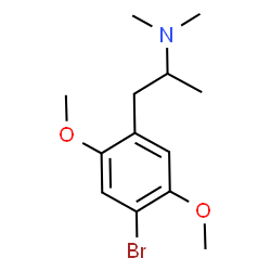 ChemSpider 2D Image | 1-(4-Bromo-2,5-dimethoxyphenyl)-N,N-dimethyl-2-propanamine | C13H20BrNO2