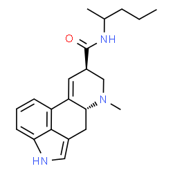 ChemSpider 2D Image | (8beta)-6-Methyl-N-(2-pentanyl)-9,10-didehydroergoline-8-carboxamide | C21H27N3O