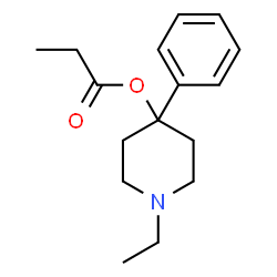 ChemSpider 2D Image | 1-Ethyl-4-phenyl-4-piperidinyl propionate | C16H23NO2