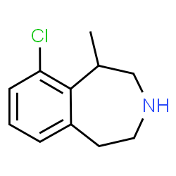 ChemSpider 2D Image | 9-Chloro-1-methyl-2,3,4,5-tetrahydro-1H-3-benzazepine | C11H14ClN