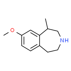 ChemSpider 2D Image | 8-Methoxy-1-methyl-2,3,4,5-tetrahydro-1H-3-benzazepine | C12H17NO