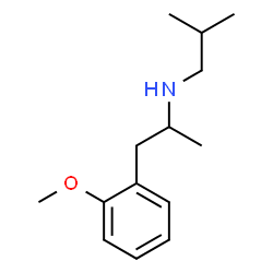 ChemSpider 2D Image | N-[1-(2-Methoxyphenyl)-2-propanyl]-2-methyl-1-propanamine | C14H23NO